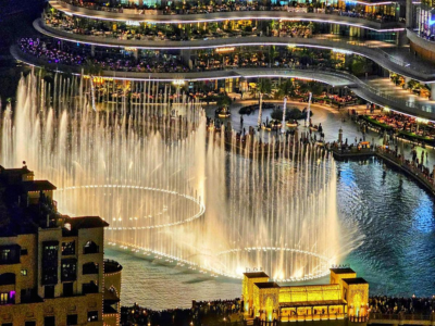 Dubai Mall Dancing Fountain Tour